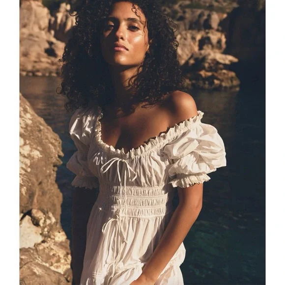 Doen Bardot Dress White - Picture 2 of 10